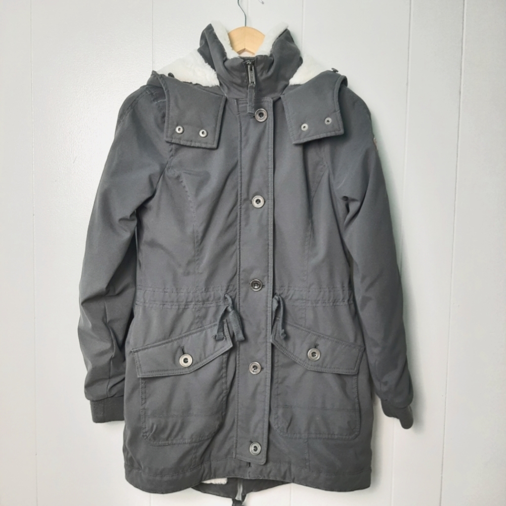 HOLLISTER WINTER COAT WOMEN'S Cozy Lined Parka